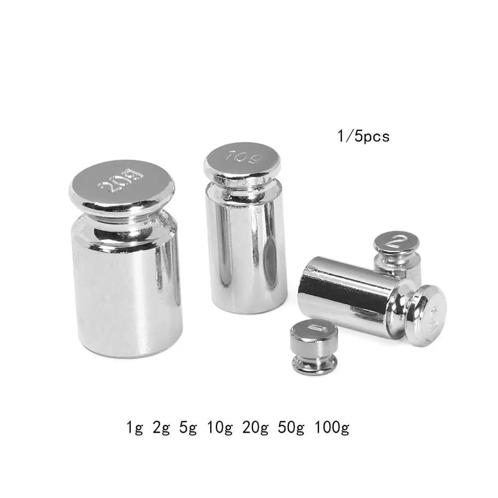 1g/2g/5g/10g/20g/50g/100g Grams Correction Tool Accurate Calibration Set Weighing Scales Scale Weights Sets Chrome Plating