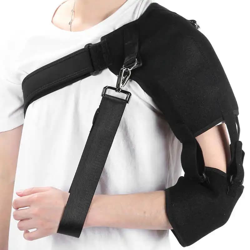 1 pz supporto per imbracatura per bracci tracolla regolabile traspirante tutore immobilizzatore polso gomito avambraccio supporto cinturino