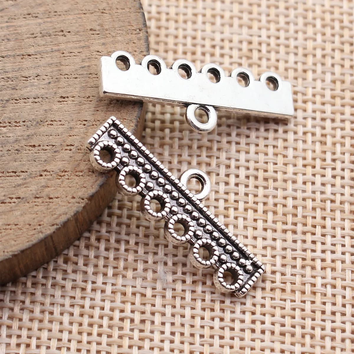 Geometric Frame Earring Connector Alloy Minimalist Charm Link Handmade Findings For Jewelry Making DIY