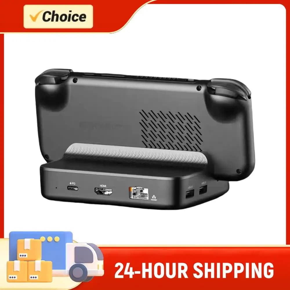 Dock di ricarica 7-in-1 per Retroid Pocket 5, stazione di ricarica con ricarica PD, compatibile HDMI, 3*USB3.0, 2*USB2.0 per RP5 RP4 Pro RP4