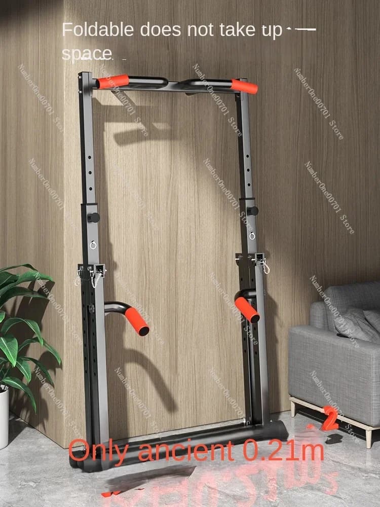 Traction station with home traction bar - Wall mounted folding traction bar for adults and children, fitness equipment for home gym