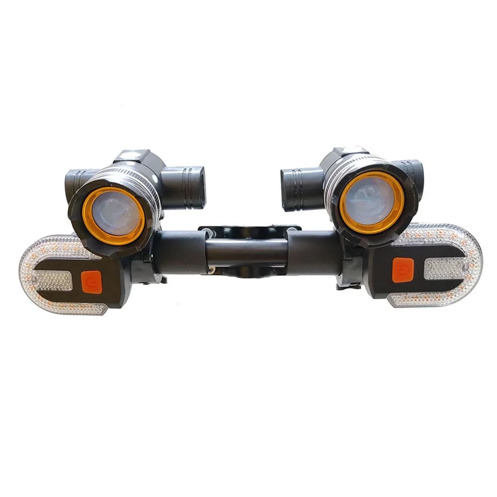 Electric Scooter LED Light Rechargeable USB Headlight Zoomable Bike Light for Xiaomi 1S M365 PRO2 Ninebot Skateboard Accessories