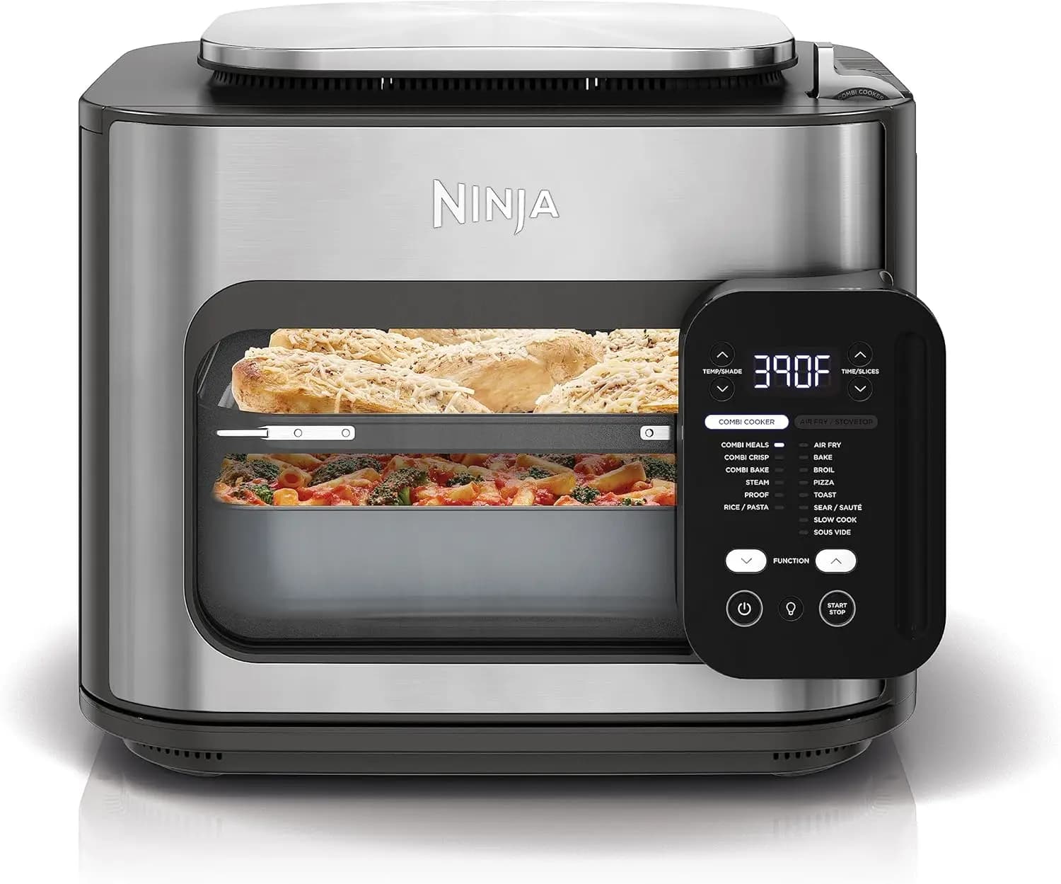 All-in-One 14-in-1 Cooker, Air Fryer & Oven - Make 15-Minute Meals, Includes 3 Accessories, Gray (Renewed)