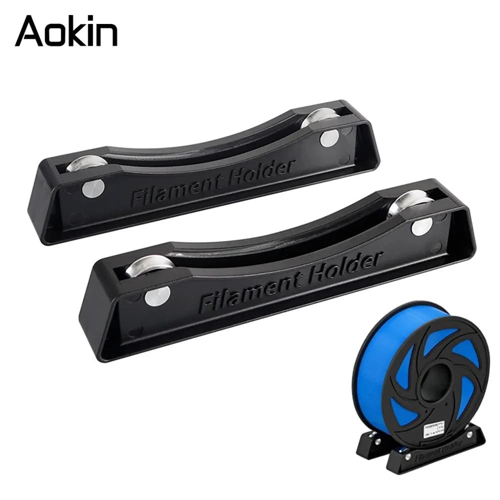 1 Set Standard 1KG Filament Bobbin Support Bearing Design Consumable Materials Shelves Supply Fixed Seat for 3D Printer Filament PLA/PETG