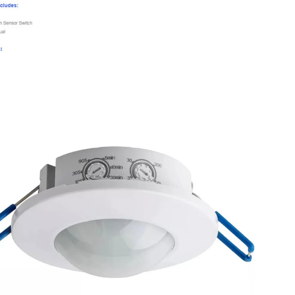 PIR Infrared Motion Sensor Switch Ceiling Embedded Occupancy Detector Automatic Light Control AC100-240V For Lvweisi Home Lamp