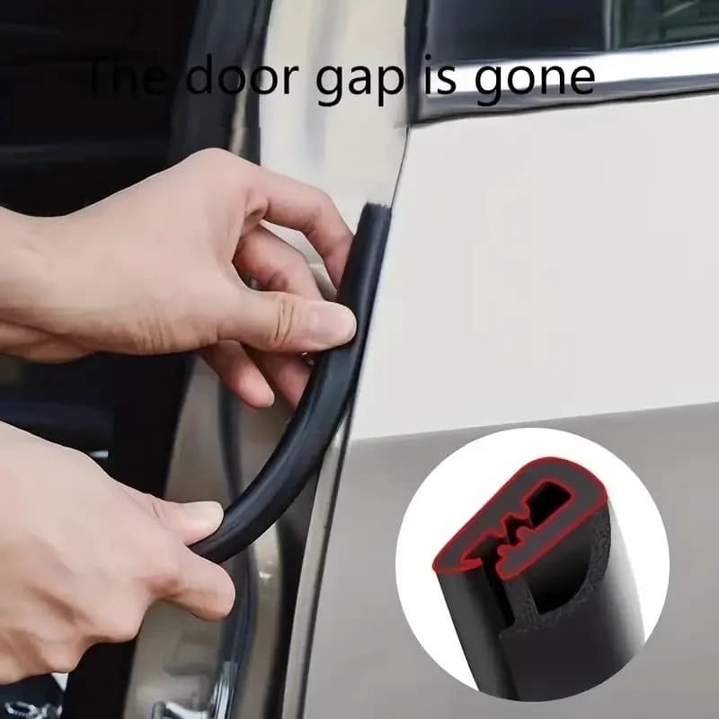 Guarnizione per bordo portiera auto 2 pezzi Strisce di tenuta per auto Pilastro B Protezione antivento antirumore Accessori sigillanti automatici EPDM