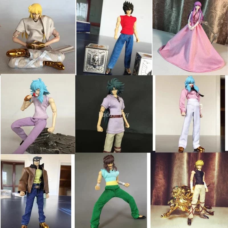 Saint Seiya Myth Cloth Gold Saints Toro Pesci Bilancia Sagittario Formazione Abito casual Robe / Panno Solo Action Figure Giocattoli