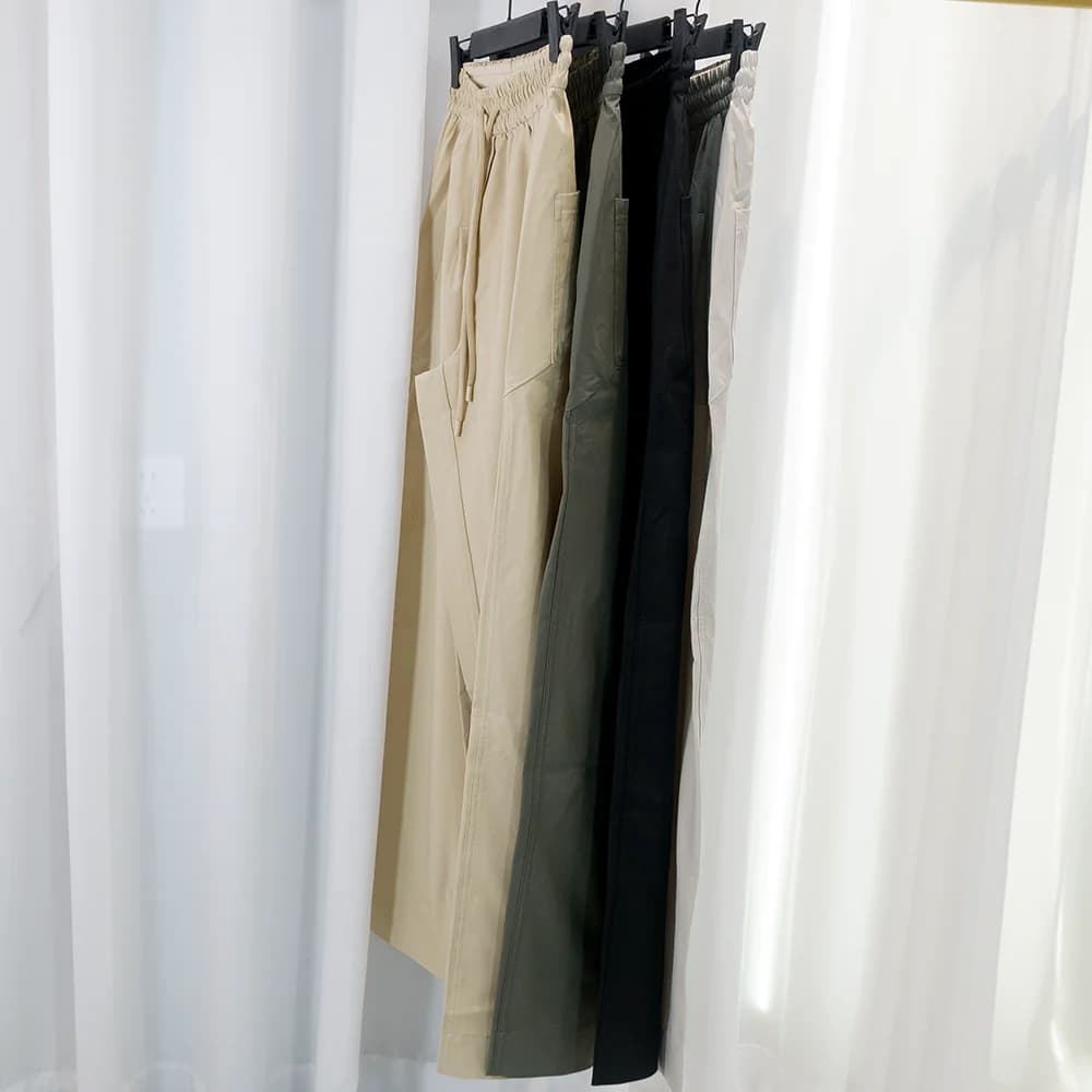 Pantaloni Yoga Casual a Gamba Larga, Morbidi, Asciugatura Rapida, Traspiranti, Modellanti, Allungano le Gambe, Leggeri, Effetto Nudo, Vita Media, Primavera