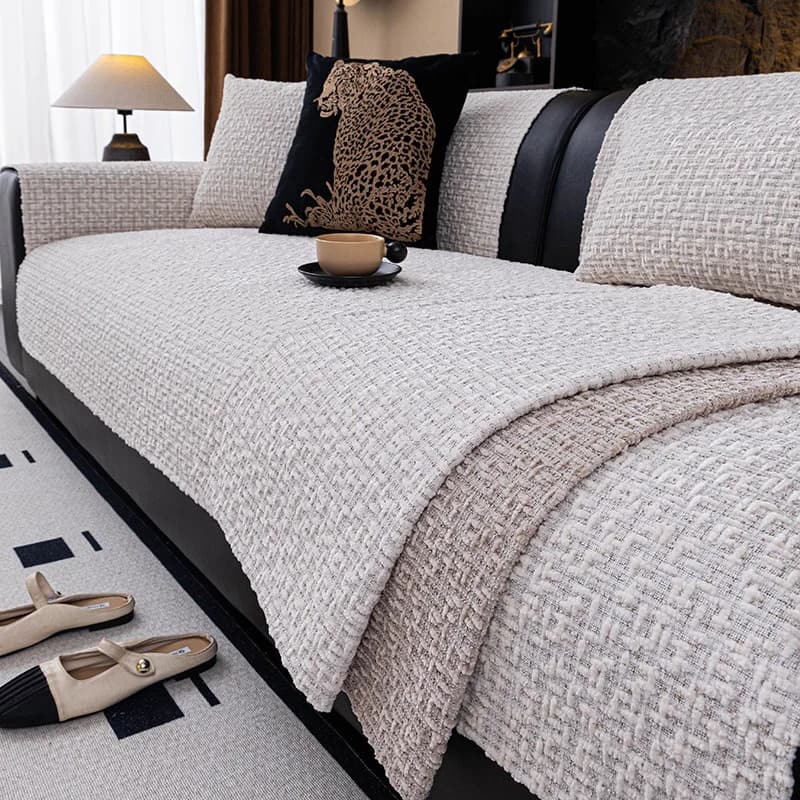 Chenille Sofa Cushion 2026 New High-end Cushion Simple Modern Non-slip Sofa Cover Cover Cloth Back Towel