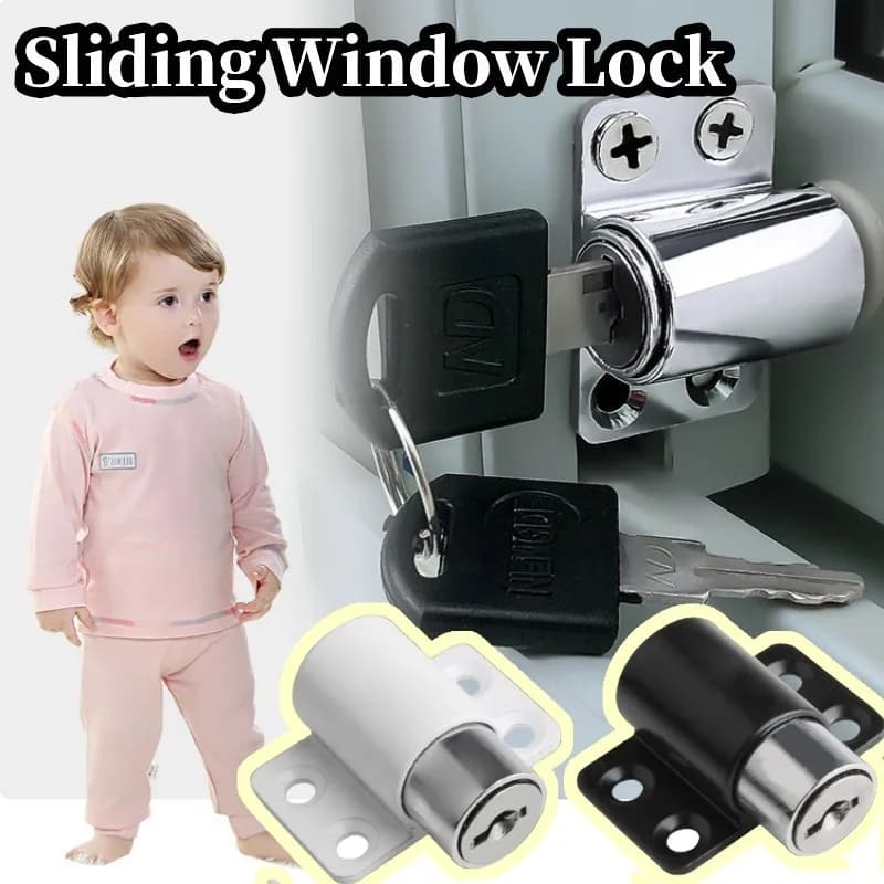 1 pz fermaporta regolabile fermaporta serrature di sicurezza per bambini e animali domestici antifurto serratura della porta scorrevole Hardware della serratura della finestra