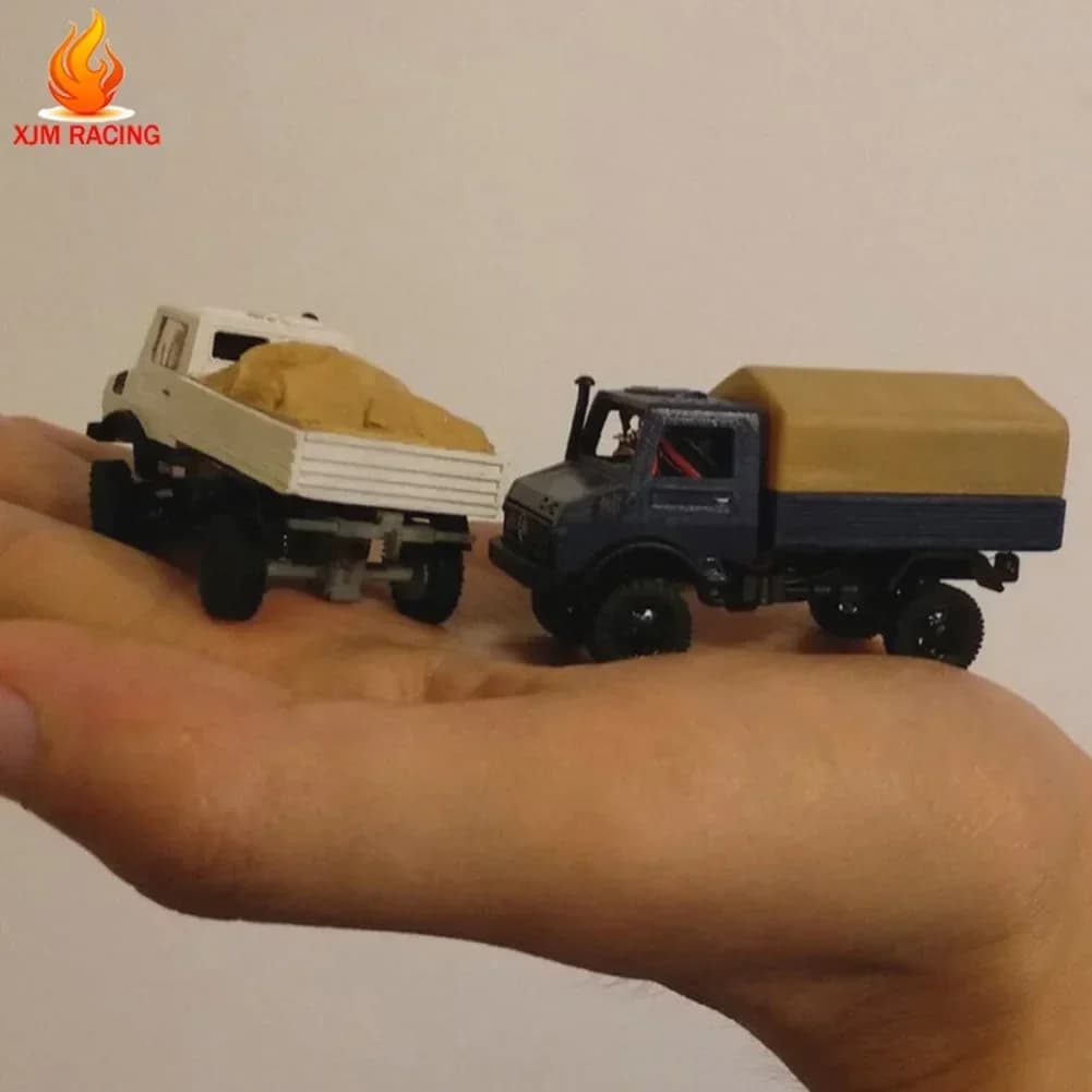 4WD Unimog 1:87 Camion Telaio in metallo Kit fai da te 4*4 Kit cambio statico Das87 DS87E06