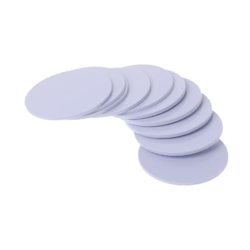 Confezione da 10 carte NFC 215 NTAG 215 Carte rotonde NFC in PVC riscrivibili Tag per schede NFC 215 Telefoni cellulari abilitati NFC