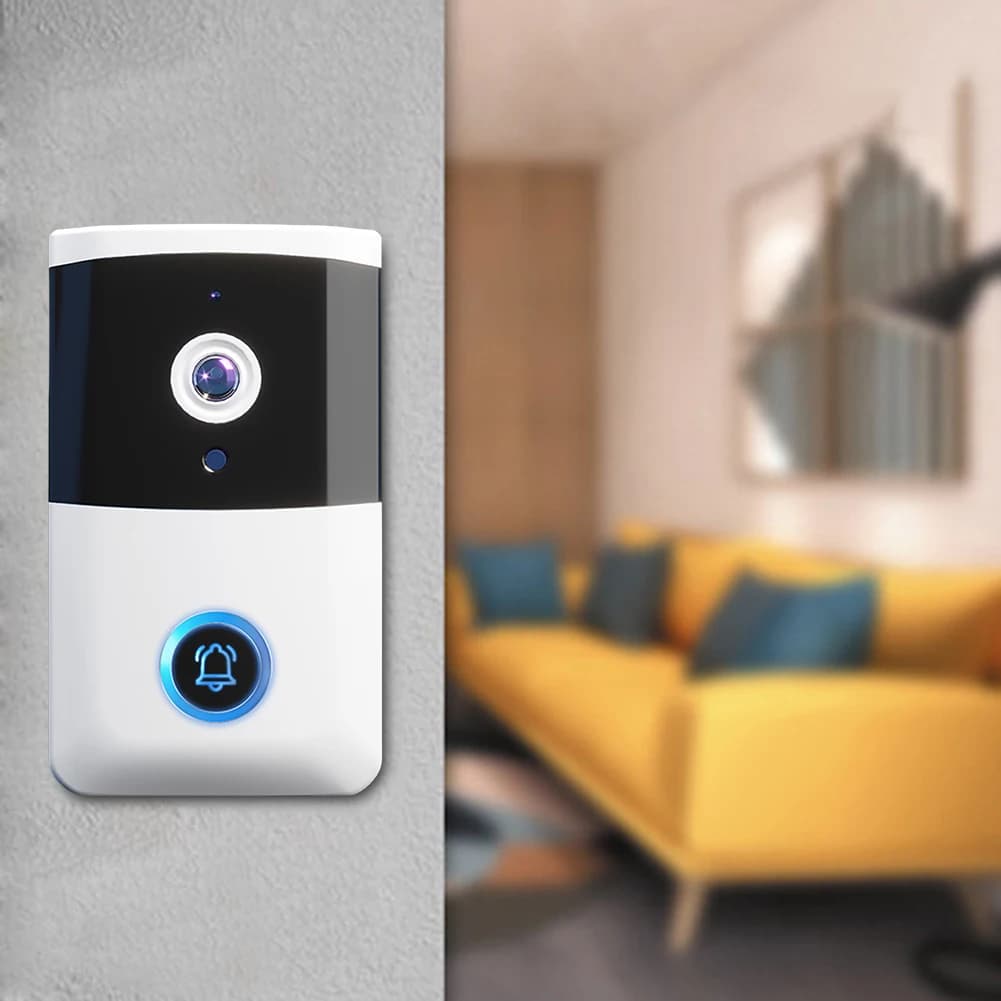 Campanello Video Wireless con Visione Notturna, Audio Bidirezionale, Controllo APP, WIFI 2.4G, Telecamera di Sicurezza Intelligente