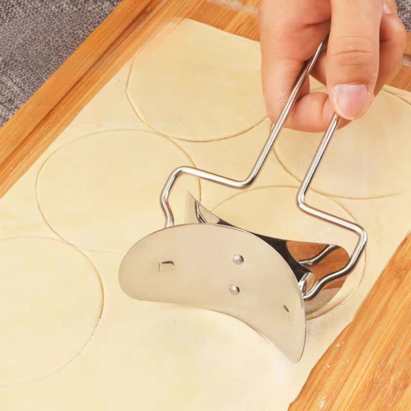 Macchina per Impastare in Acciaio Inox 304, Rullo Circolare per Pasta, Accessorio da Cucina per Ravioli e Torte Fai-da-Te