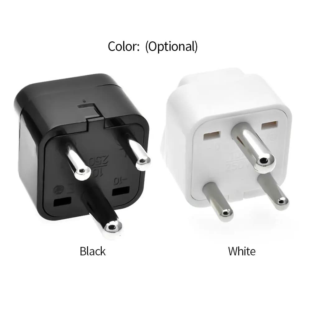 South African Switch Plug Converter Type M Plug Adapter Safe Grounded Small Travel Adapter Plug for South African/Indian Travel
