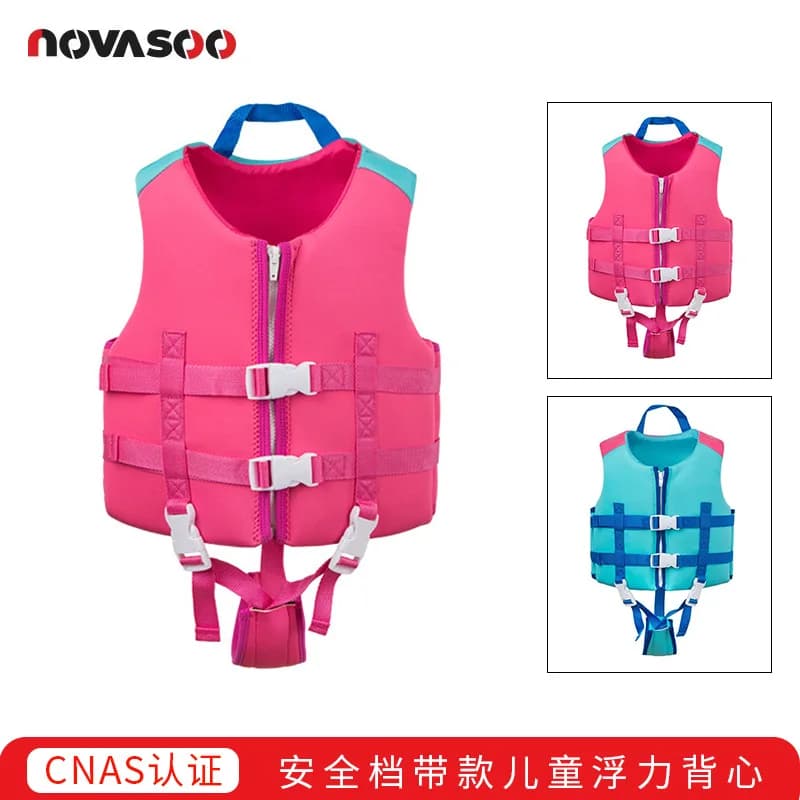 Kids Life Jacket Swimming Equipment Drift Buoyancy Vest Baby Life Vest Swimwear With Safety Buckle Straps