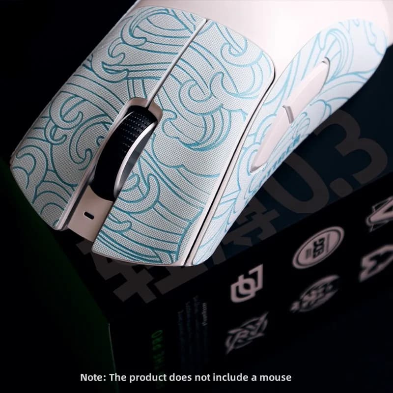 Esports Tiger Gaming Mouse Grip Tape sweat resistant mouse side wall decals for wireless gaming mouse Razer DeathAdder V3 Pro
