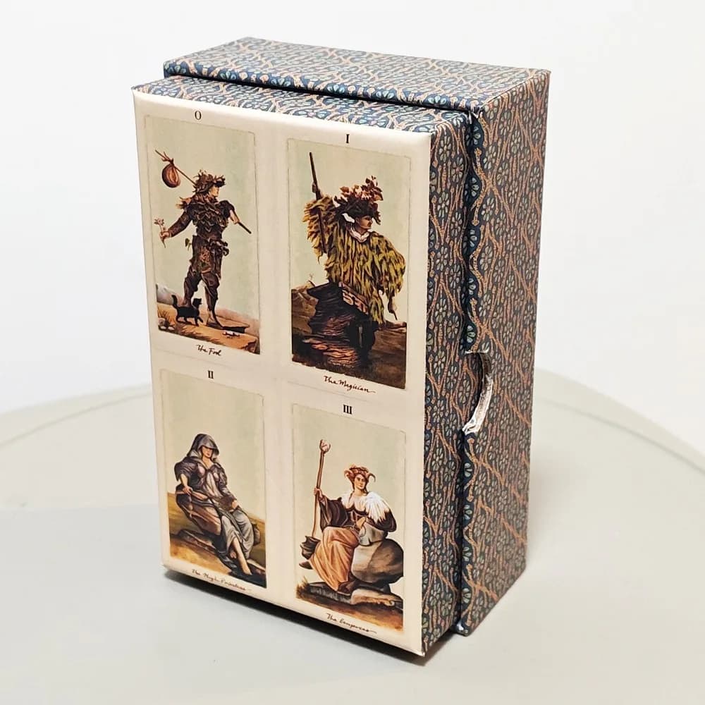 Pagan Otherworlds Tarot Deck in Rigid Box – 84 Pcs Unique Artistic Design - Double-embossed Cardstock
