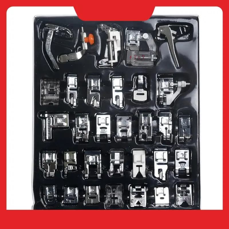 Kit piedino per macchina da cucire, accessori per parti di macchine da cucire per maglieria per Brother Babylock per Singer per Toyota ecc