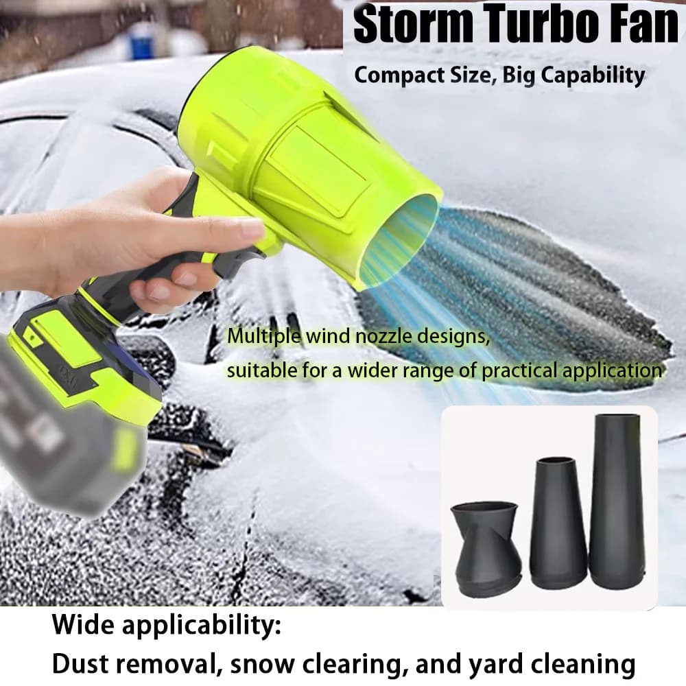 Soffiatore Turbo Jet, Soffiatore per Foglie, Potente Ventilatore Turbo, Asciugatura Auto Dopo Lavaggio, Soffiatore Neve Portatile, Manutenzione Giardino