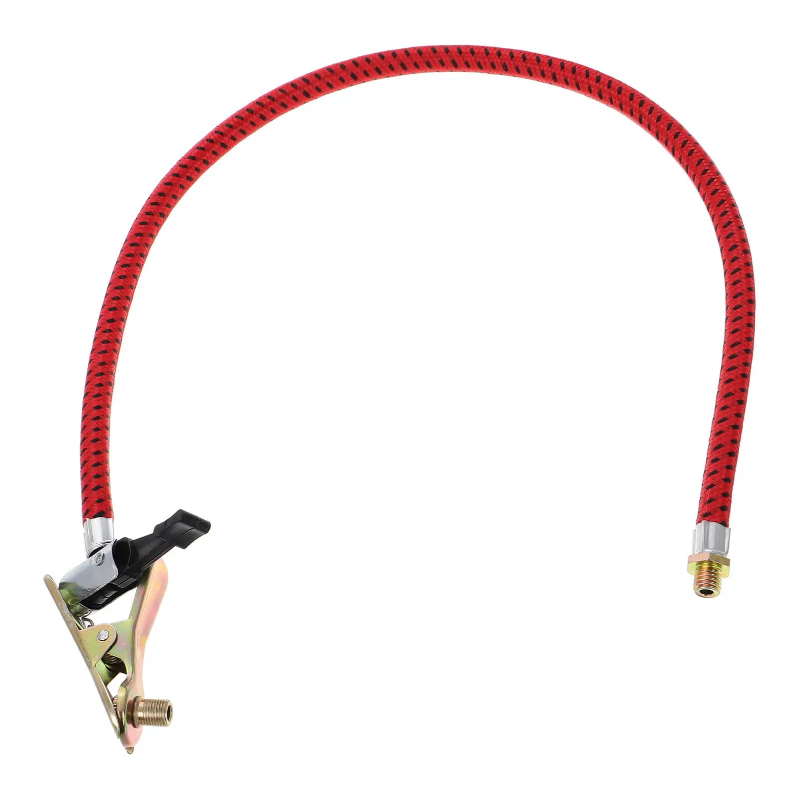 Tubo Flessibile Rosso per Pompa Bici, Adattatore Universale per Gonfiaggio Pneumatici Auto, Moto, Scooter Elettrici, Ricambio per Compressore d'Aria