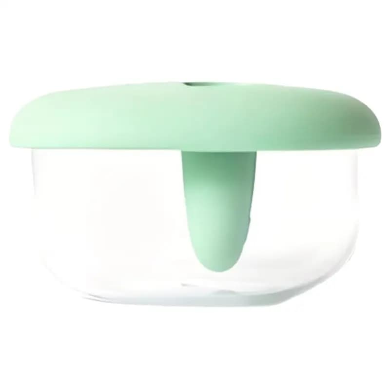 AT19-Container for leak-proof silicone snacks Food box 2 in 1 without damage with lid Portable design
