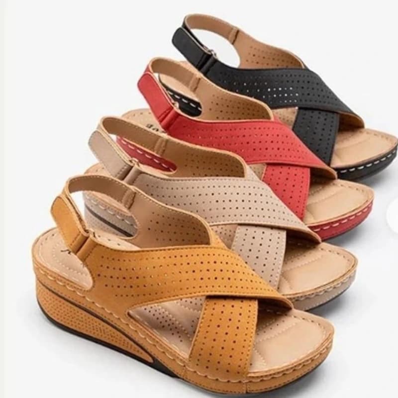 Sandali 2026 con Suola Spessa Antiscivolo Casual con Cinturino Incrociato Leggeri Cuciti Durevoli Peep Toe alla Moda 35-44