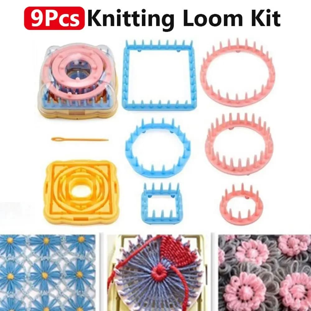 Flower Weave Yarn DIY Wool Knit Knitted Daisy Pattern Maker Craft Tool Knitting Loom