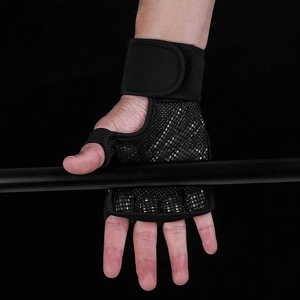 1 pair of cycling gloves S fitness protective gloves half finger for riding mountaineering weight lifting gym sports outdoor