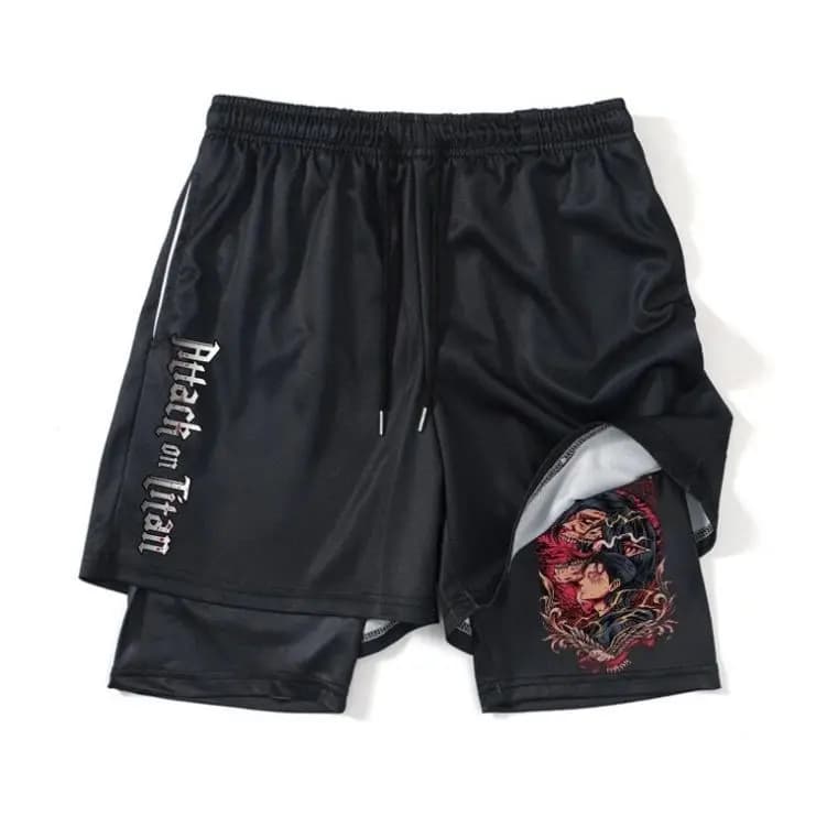 New Spell Battle Series Shorts Printed Dragon Ball Double Layer Men's Beach Shorts Shorts