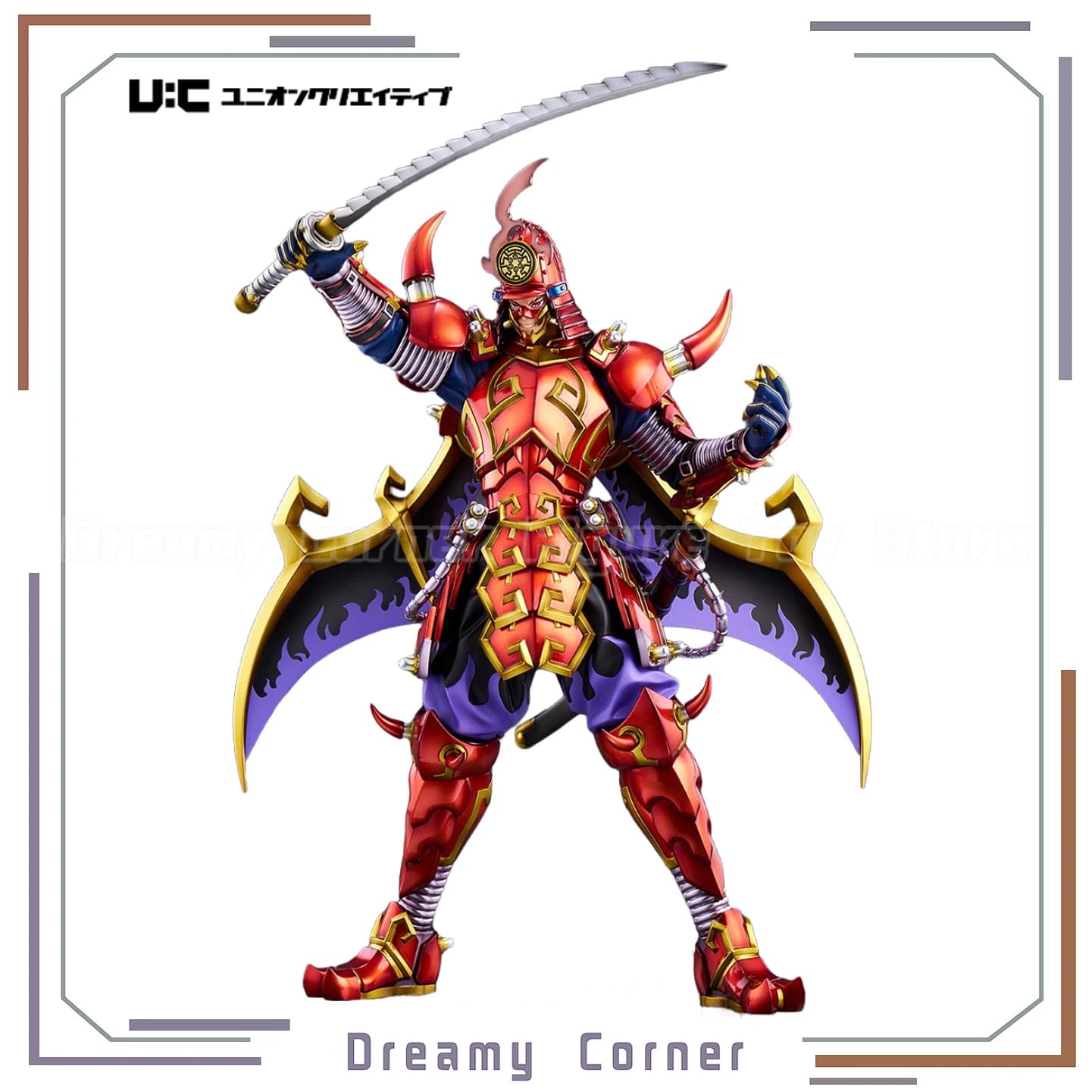 【Disponibile】UnionCreative Yu-Gi-Oh! Collezione Monster Legendary Six Samurai - Shi En Figure Toys e modello da collezione di animazioni