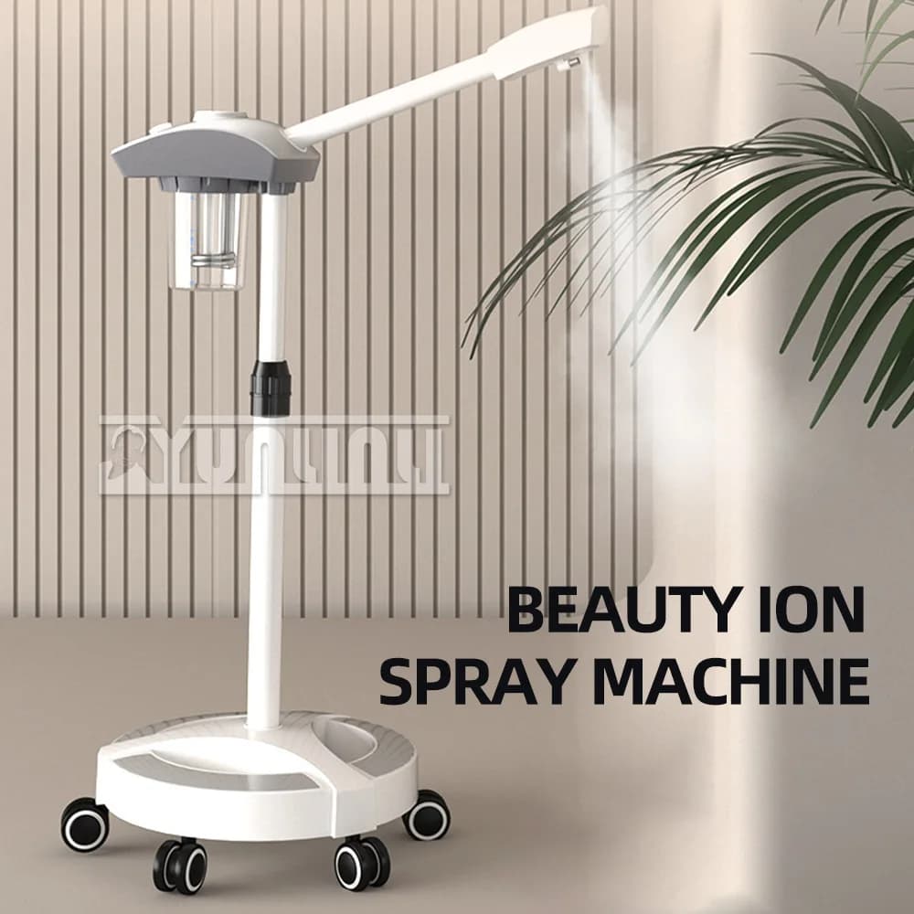 Vaporizzatore Facciale a Vapore Caldo con Ozono per Pulizia Profonda del Viso, Umidificatore per Salone, Casa, Spa, Cura della Pelle e Sbiancamento