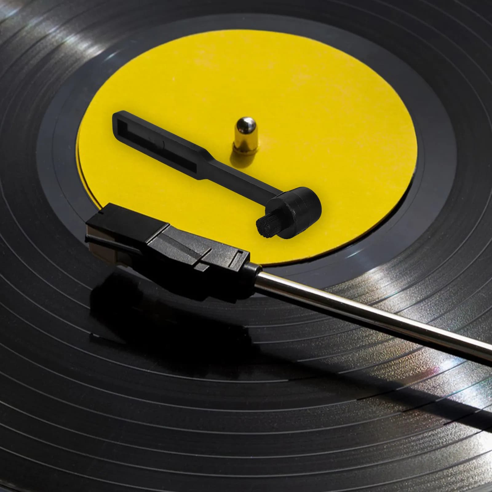2 Pcs Record Player Needle Cleaner Vinyl Cleaning Brush Stylus Device for Turntable Records