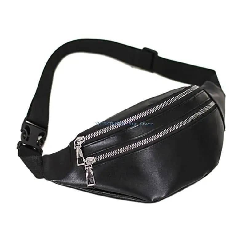340D Fanny Packs Waist Pack Bag with Zipper Pockets Adjustable Belt for Men Women