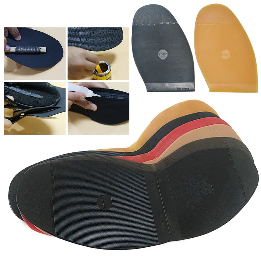 Suola riparazione toppa suola in gomma uomo donna scarpe avampiede cuscinetti suole riparazione antiscivolo protezione per scarpe resistente all'usura sostituzione