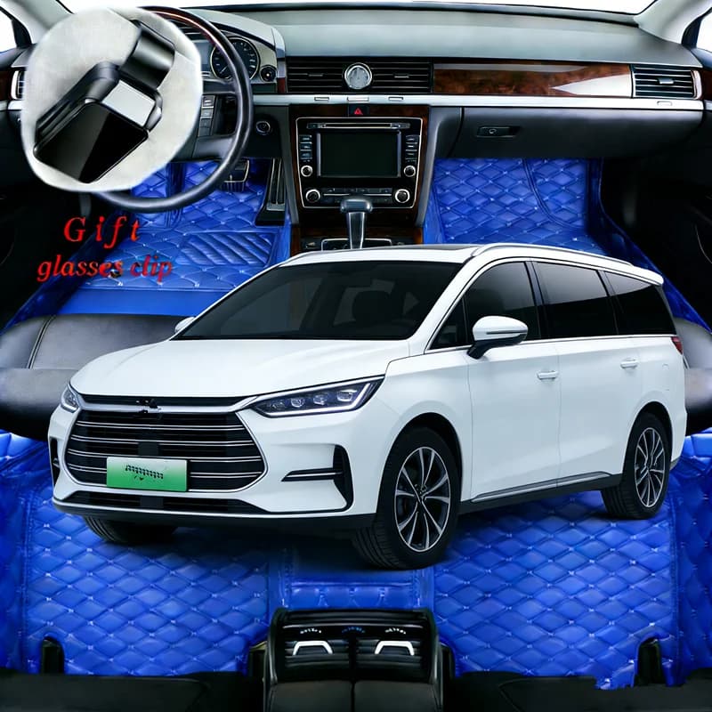 Personalized Car Mats for BYD Xia (M9) 2025 2026 DM-i MPV, Carpets for All Seasons, Car Accessories, Car Covers for Carpets, Left/ Right Guide