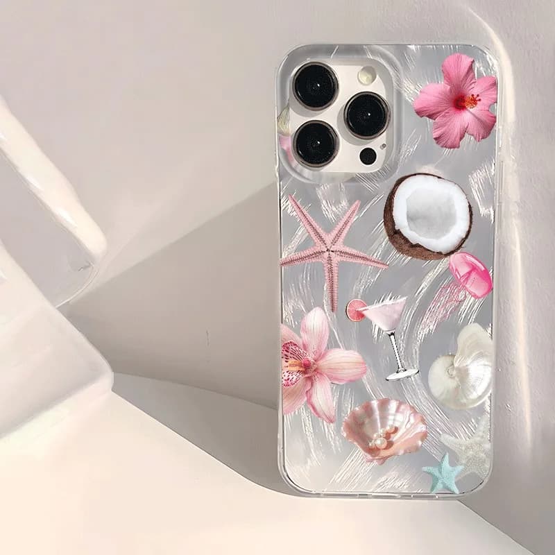 Cover a Tema Tartaruga Marina Fresca per iPhone 17 15 16 14 Pro Max, Custodia per iPhone 13 11 12 ProMax XS XR XS 7 8 Plus 16E INS