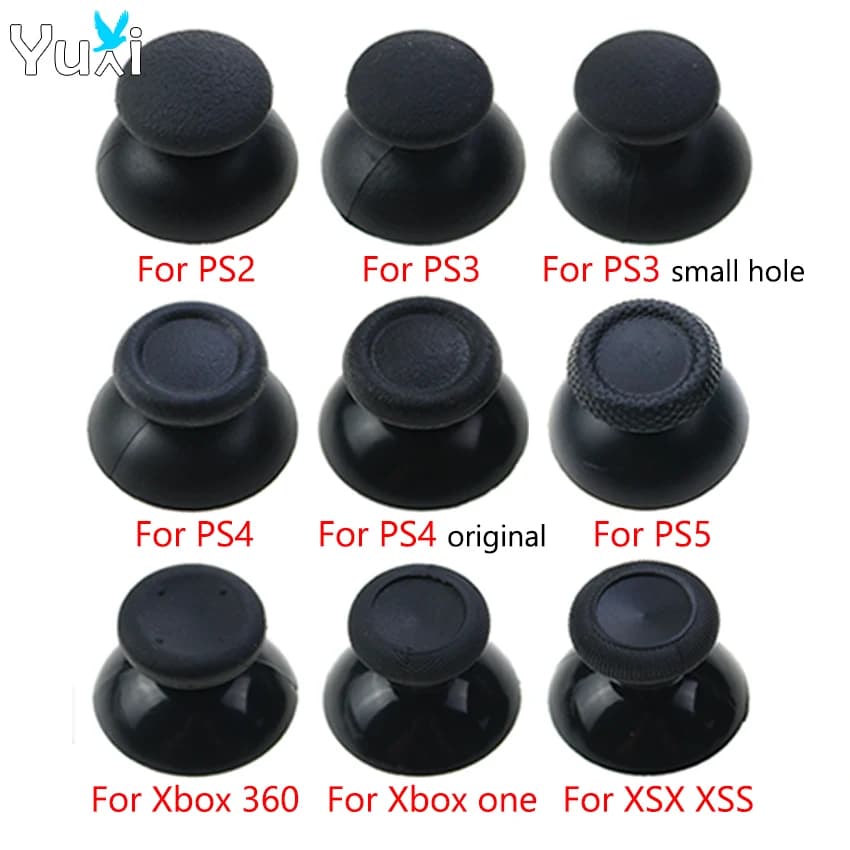 YuXi 2 pz per PS5 PS4 PS3 PS2 Controller Thumbstick Cap Joystick analogico Thumb Stick Grip Cover per Xbox One Series X S 360