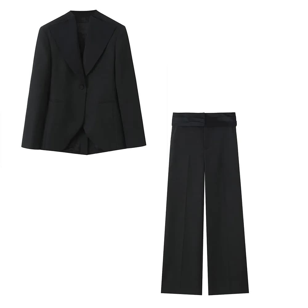 Nuovo stile europeo e americano temperamento casual design corto nicchia slim fit cintura pantaloni abito