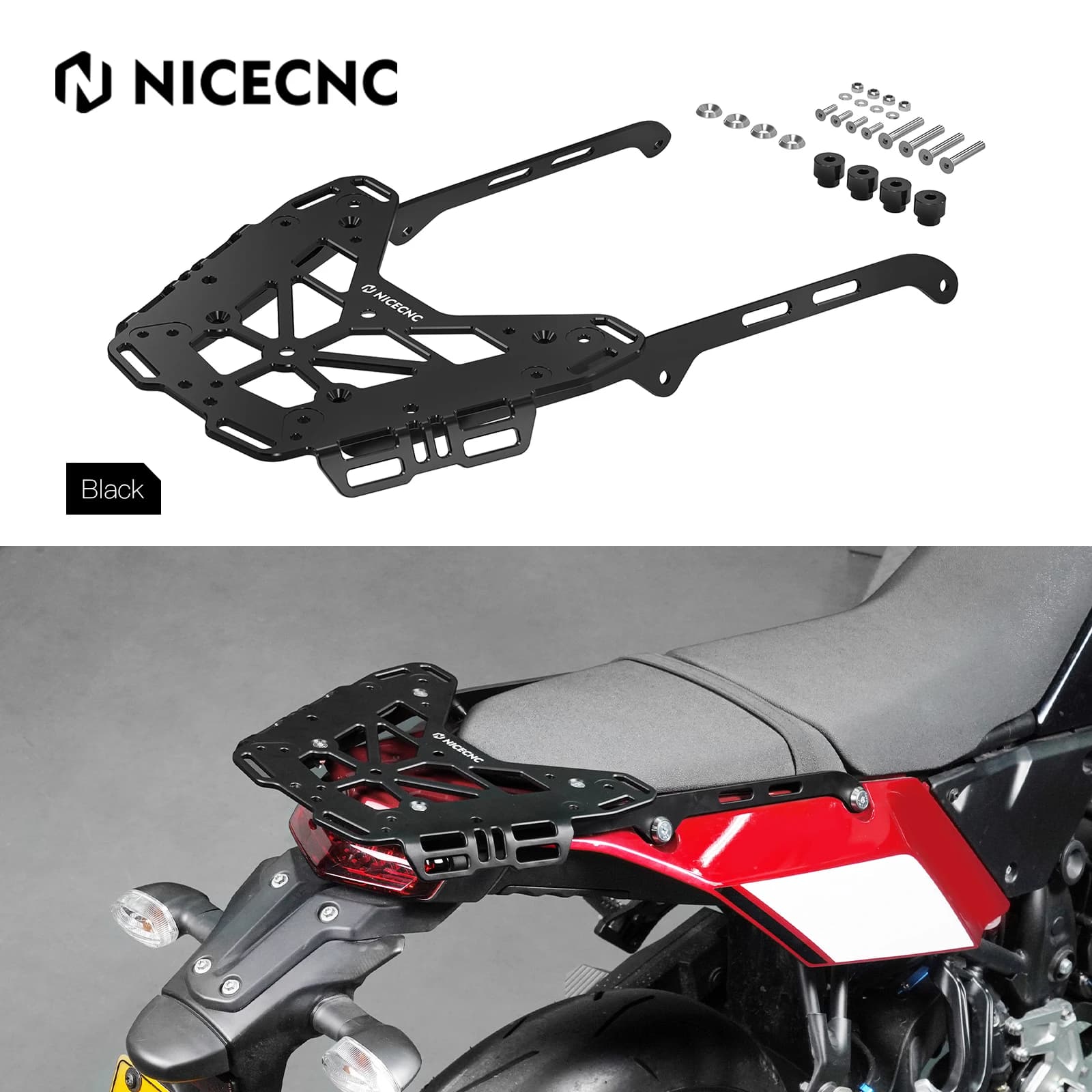 Per Yamaha Tenere 700 2019-2024 Portapacchi posteriore per moto per Yamaha Tenere 700 XTZ700 2019-2024 2023 Rally Edition 2020-2024
