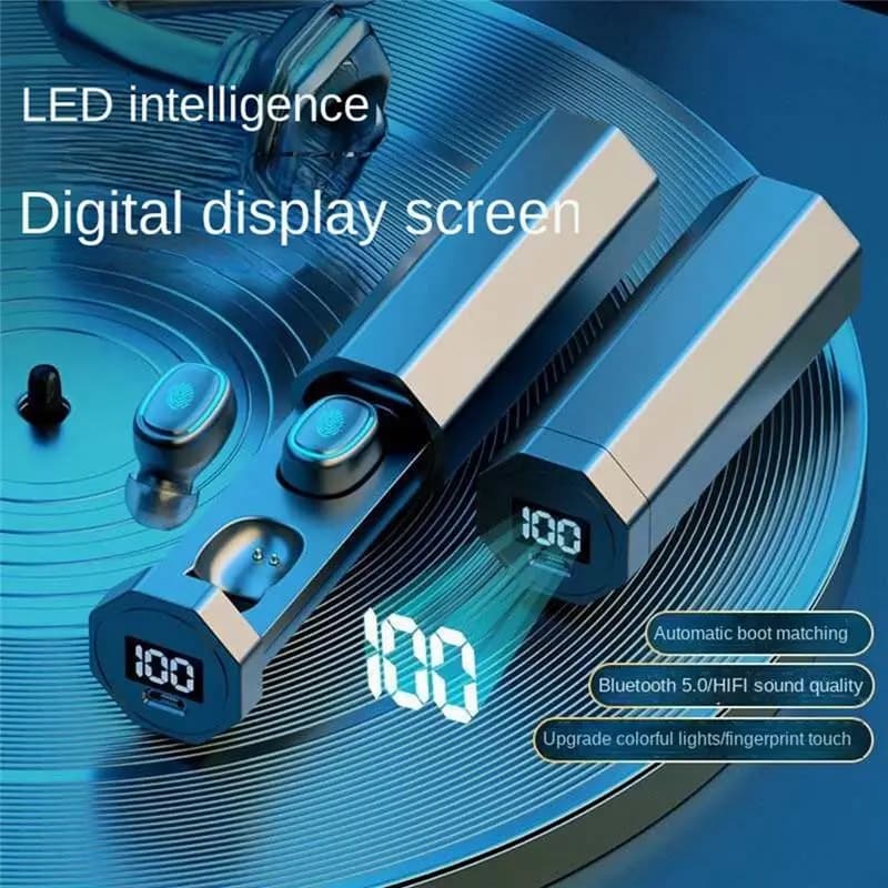 Bluetooth 5.0 Headphones Noise Canceling Touch Magnetic Earplugs D ABS Gaming Headset