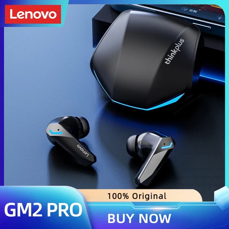 Original Lenovo GM2 Pro 5.3 Bluetooth headset Wireless earphones Low latency headphones HD call dual mode gaming headphones with microphone
