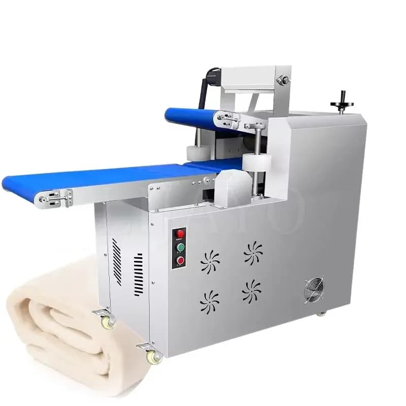 Pressa per pasta in acciaio inossidabile per uso commerciale, pasta, pane, pasta, produzione di sfogliatrice per pasta da forno