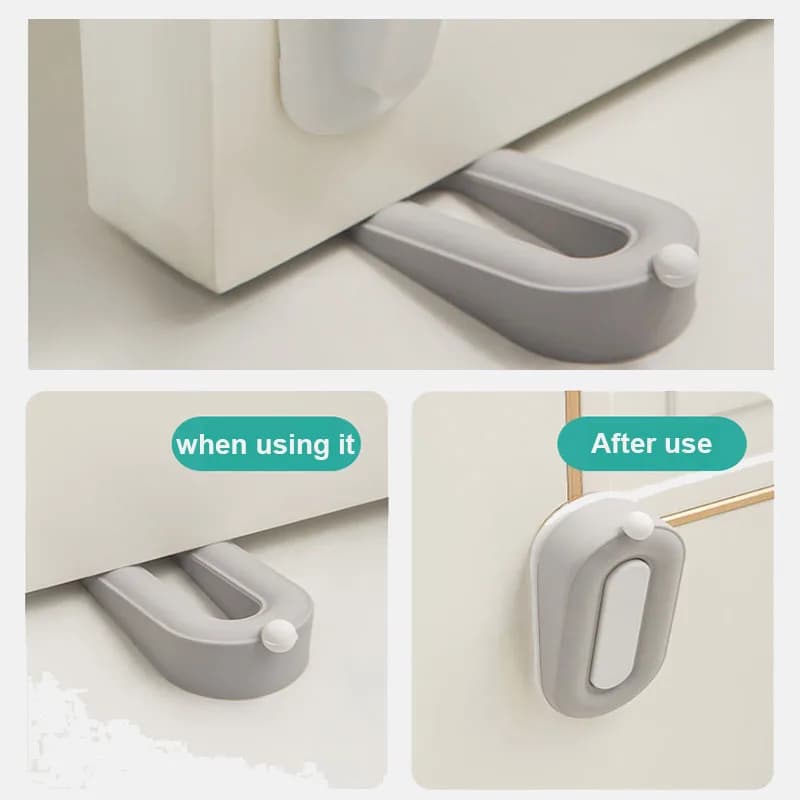 Door Stop Stoppers Block Doorstops With wall-mounted Storage Door Stopper Adhesive Mute Anti-Shock Door Rear Retainer