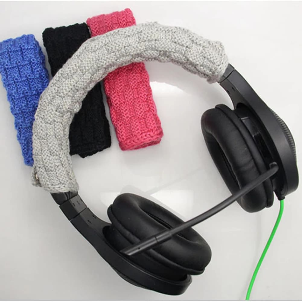 Custodia per cuffie universale di ricambio per cuffie con fascia in tessuto lavorato a maglia per custodia per cuscino per cuffie Audio-Technica ATH MSR7 M50x