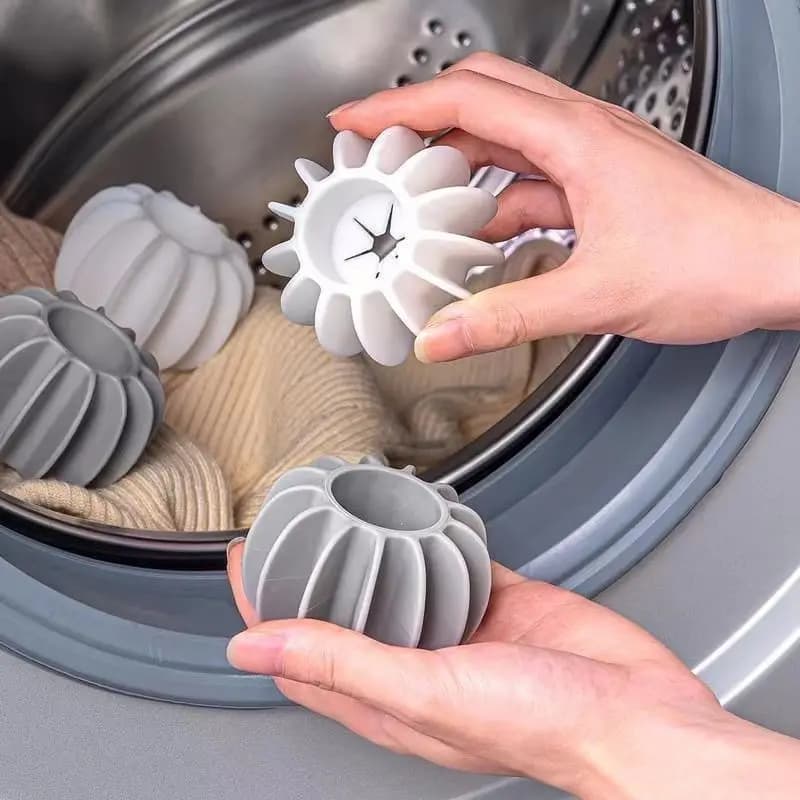 Laundry Ball Reusable Silicone Dresses Peel Cleaning Tools Pet hair removal device Cat Hair Catcher