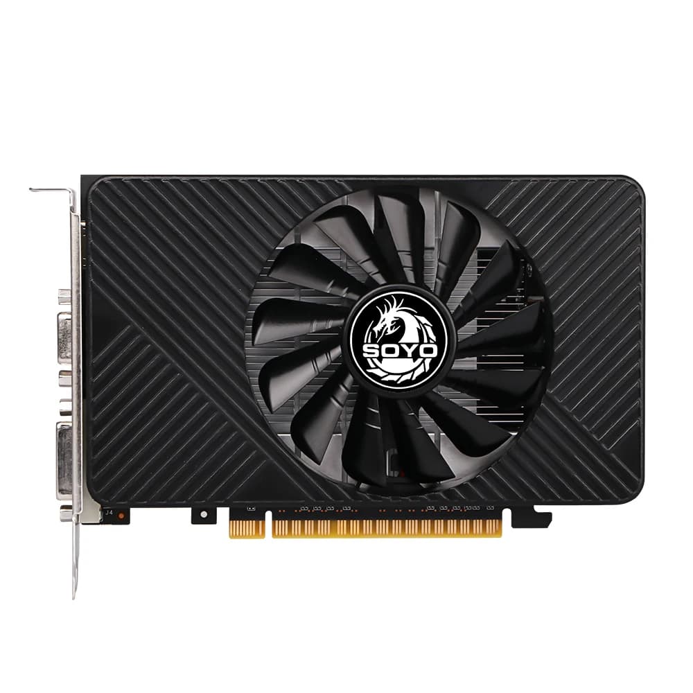 SOYO GTX 550TI GDDR5 Graphics Card 2GB 40NM Video Card 128BIT HDMI VGA DVI PC game computer com GPU 625MHZ PhysX Single Fan