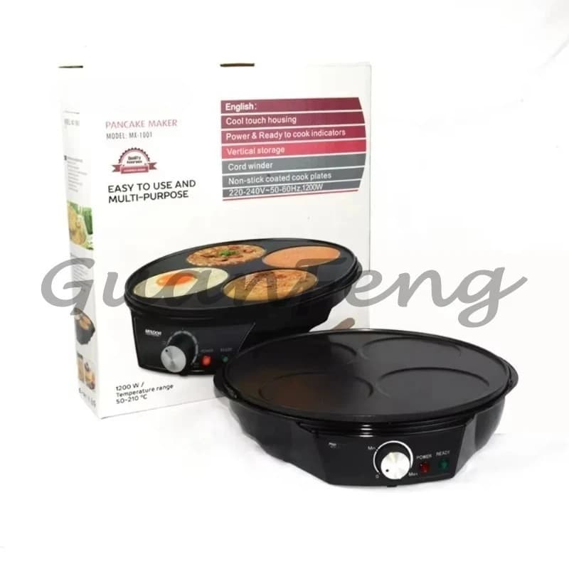 Macchina Elettrica Multifunzione da 1200W per Pancake e Dessert con Padella Integrata