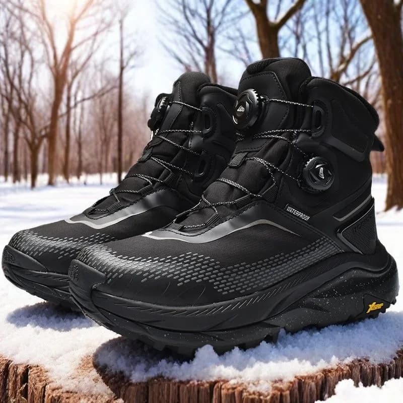 Original Brand Winter Warm Mountaineering Boots Designer Quick Lacing Outdoor Hiking Shoe High Top Anti Slip Trekking Sneakers
