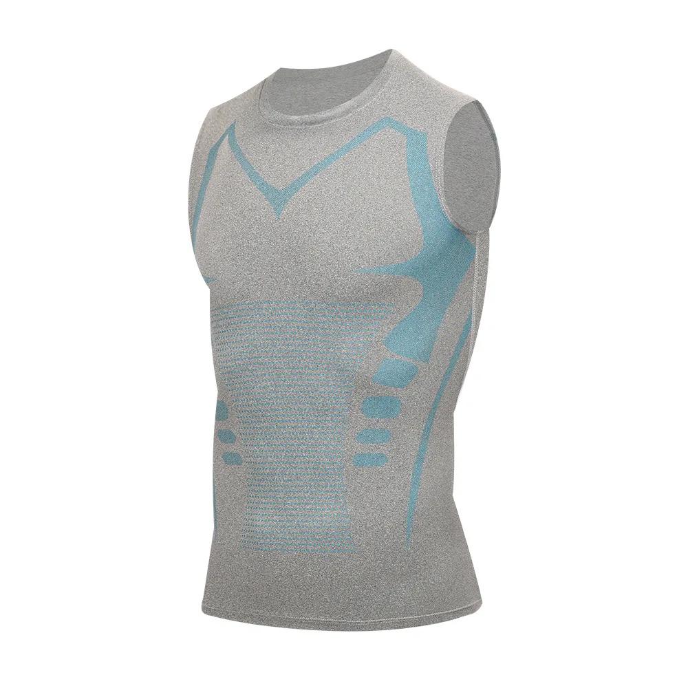 Men's Science Fiction Printed Black Vest, Fashionable and casual men's t-shirt, sports crew neck and fitness elastic vest